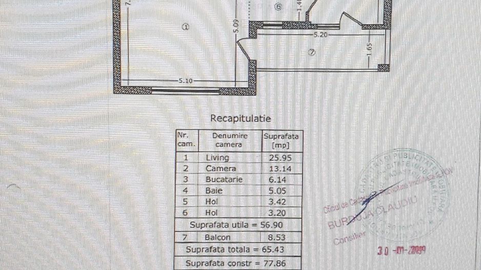 2 camere | Bulevardul Pipera | Erou Iancu Nicolae | Etaj 2 - Schiță 15