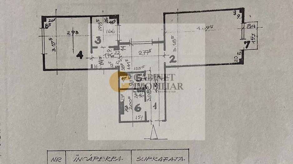 2 Camere | Decomandat | 6/10 | Contor Gaz | Creditabil | M Lujer 3 min - Schiță 8