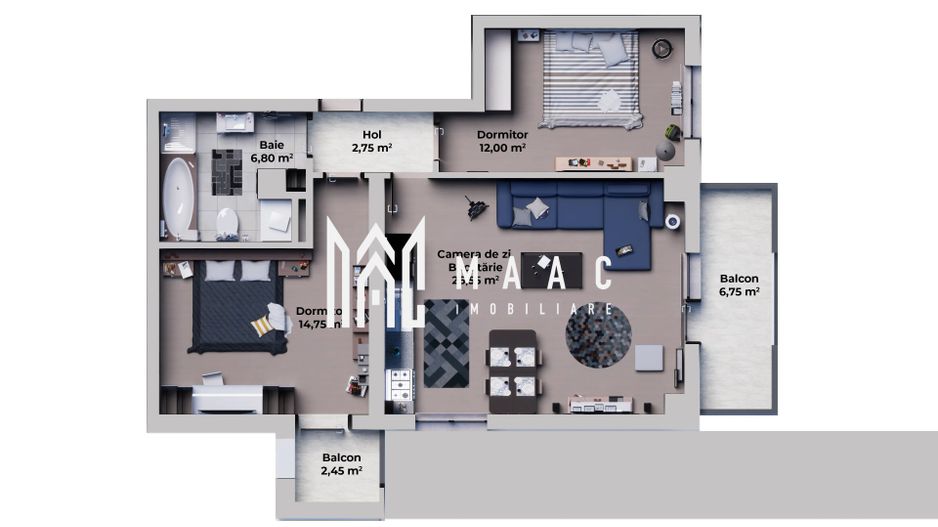 Apartament 3 Camere la Cheie I Finisaje de LUX I 0% Comision - Poză 20