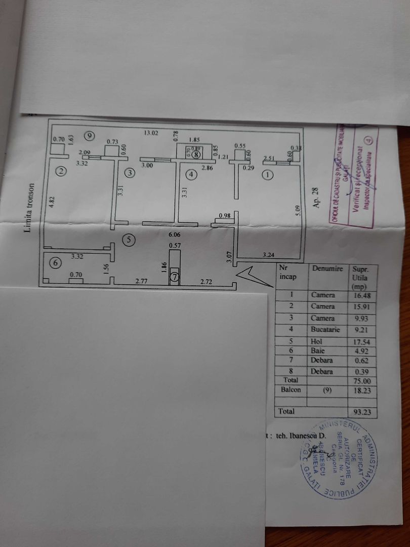 Apartament 3 cam, 93mp,Maz 1,et 7/11 - Poză 3