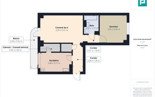 Apartament 2 camere, Prima închiriere, Zona Intim - Poză 10