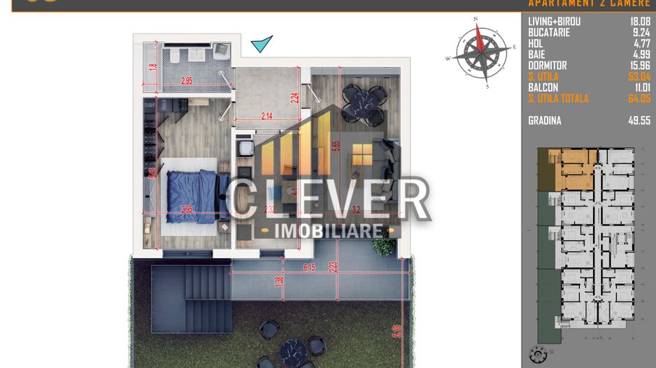 Apartament deosebit 2 camere-Th. Pallady-Gradina Proprie - Poză 1