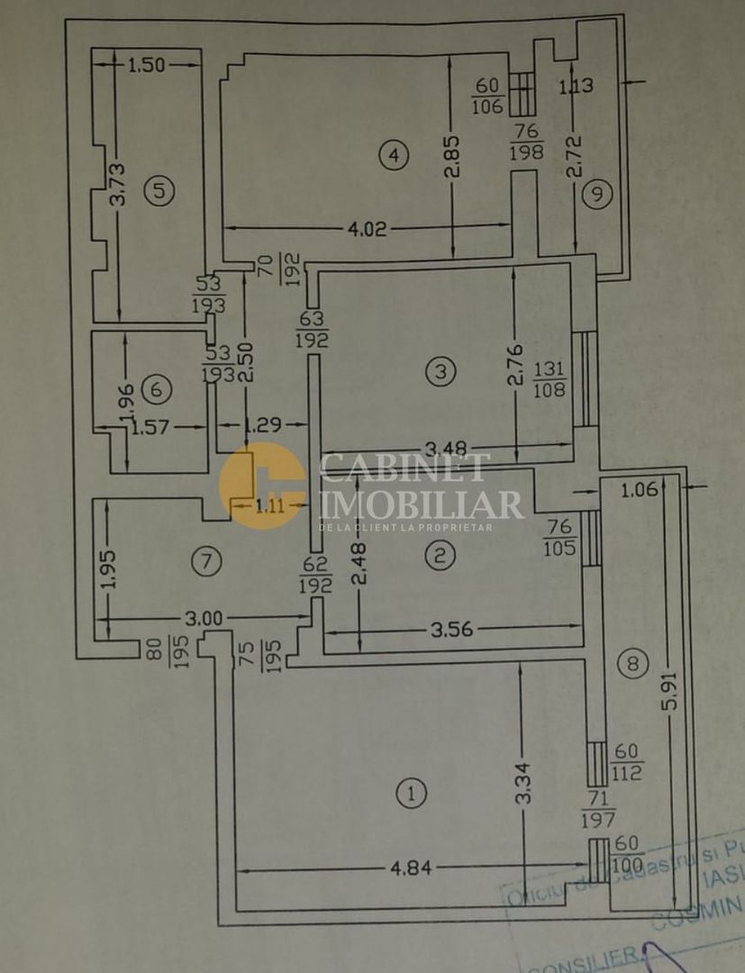 Apartament cu 3 camere decomandat, etaj intermediar, 73mp - Canta-Pacurari - Poză 7