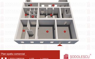 Spațiu comercial 170 mp de vânzare - Schiță 11