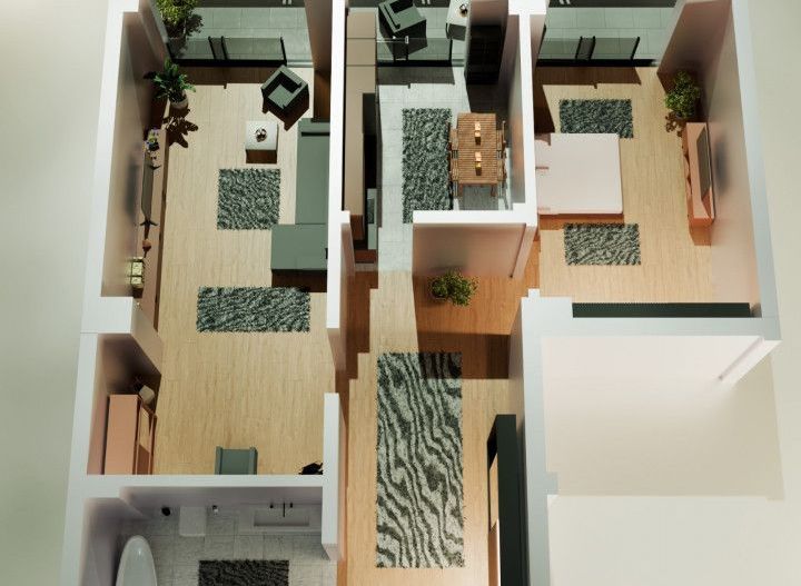Tomis Nord -Vanzare apartament decomandat cu 2 camere,  bloc nou. - Poză 6