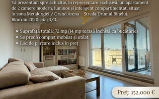 EXCLUSIVITATE | Apartament 2 camere + terasă + parcare – Sector 4 - Poză 1