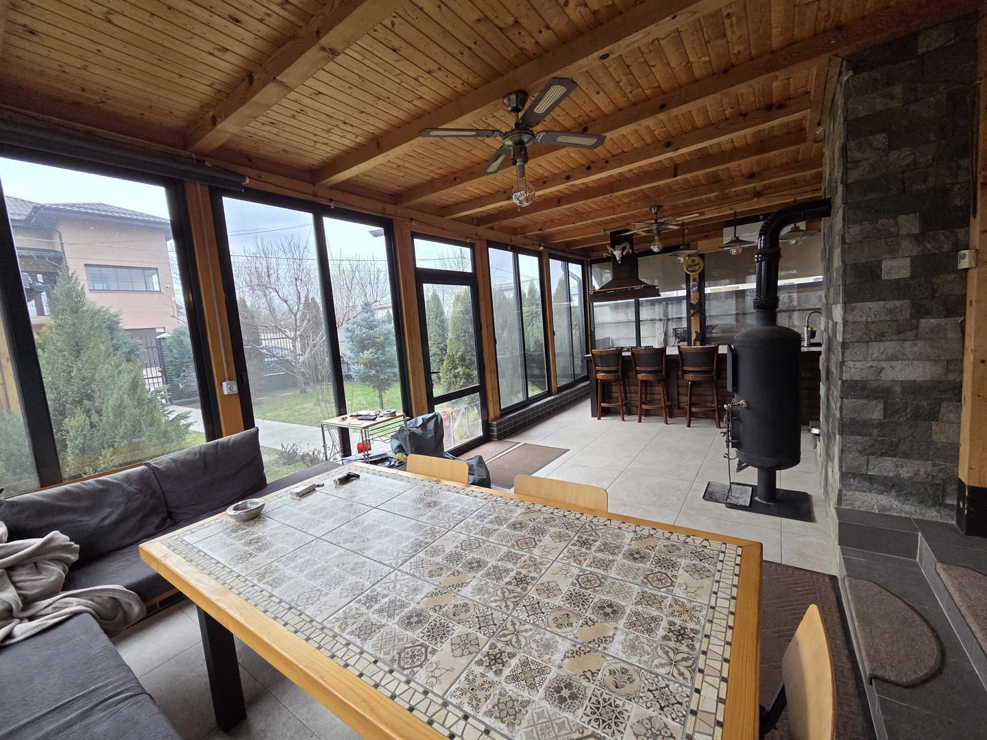 Casă unicat, stil american, 4 camere, garaj, teren 450 mp – Tunari - Poză 8