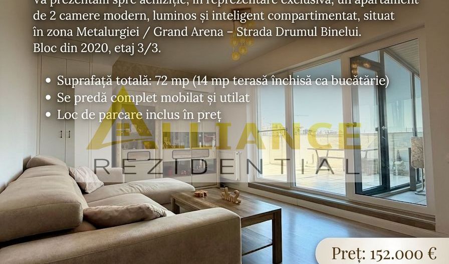 EXCLUSIVITATE | Apartament 2 camere + terasă + parcare – Sector 4 - Poză 1