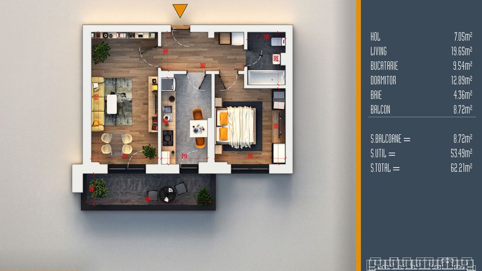 Apartament 2 camere decomandat,Cea mai buna OFERTA,Rezidential Pallady - Poză 6