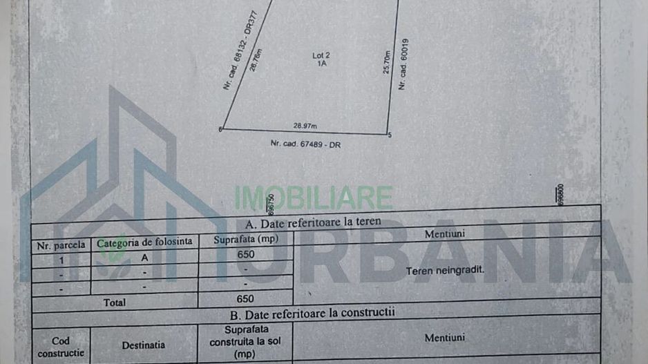 Teren intravilan 650 mp în Dorobant Aroneanu, cu proiect de casă inclus - Poză 2