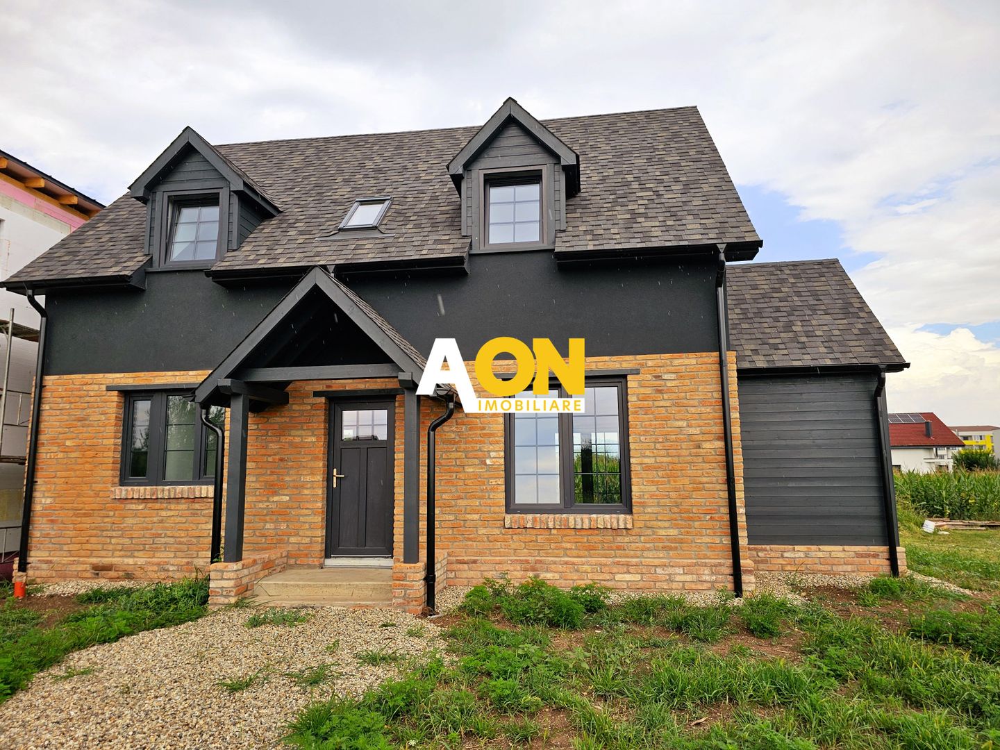 Casa semifinisata, eficienta energetic, 4 camere, 355 mp teren - Poză 1