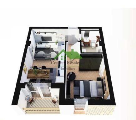 Apartament 2 camere, ansamblu nou – de la 850 €/mp + TVA, 0% comision - Poză 6