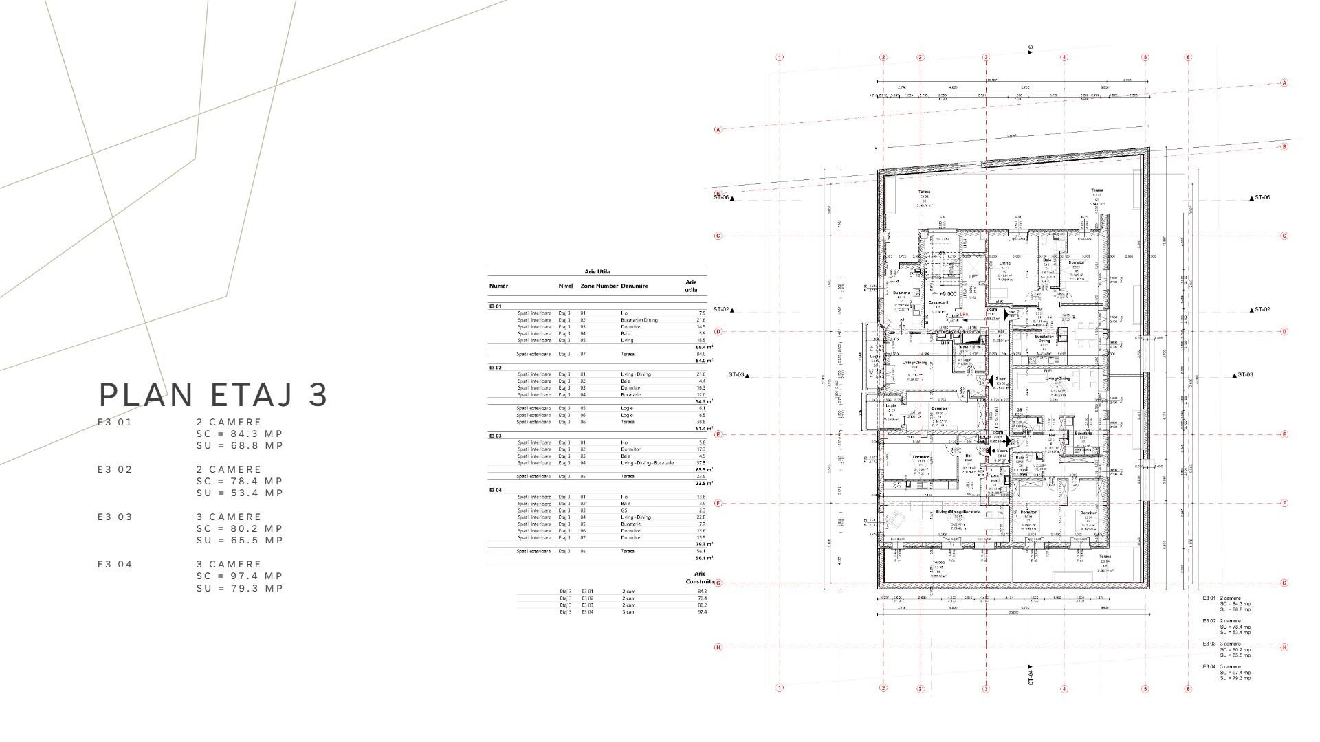 Proiect rezidențial cu AC – 29 apartamente – 4.330 mp – 35 parcări – S - Poză 14