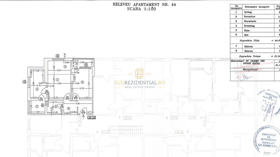 Apartament cu 3 camere, gata de mutare, acces metrou Dimitrie Leonida - Schiță 8