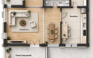 2x casa individuala 4 camere decomandate, 3 bai, Tureni - Poză 3