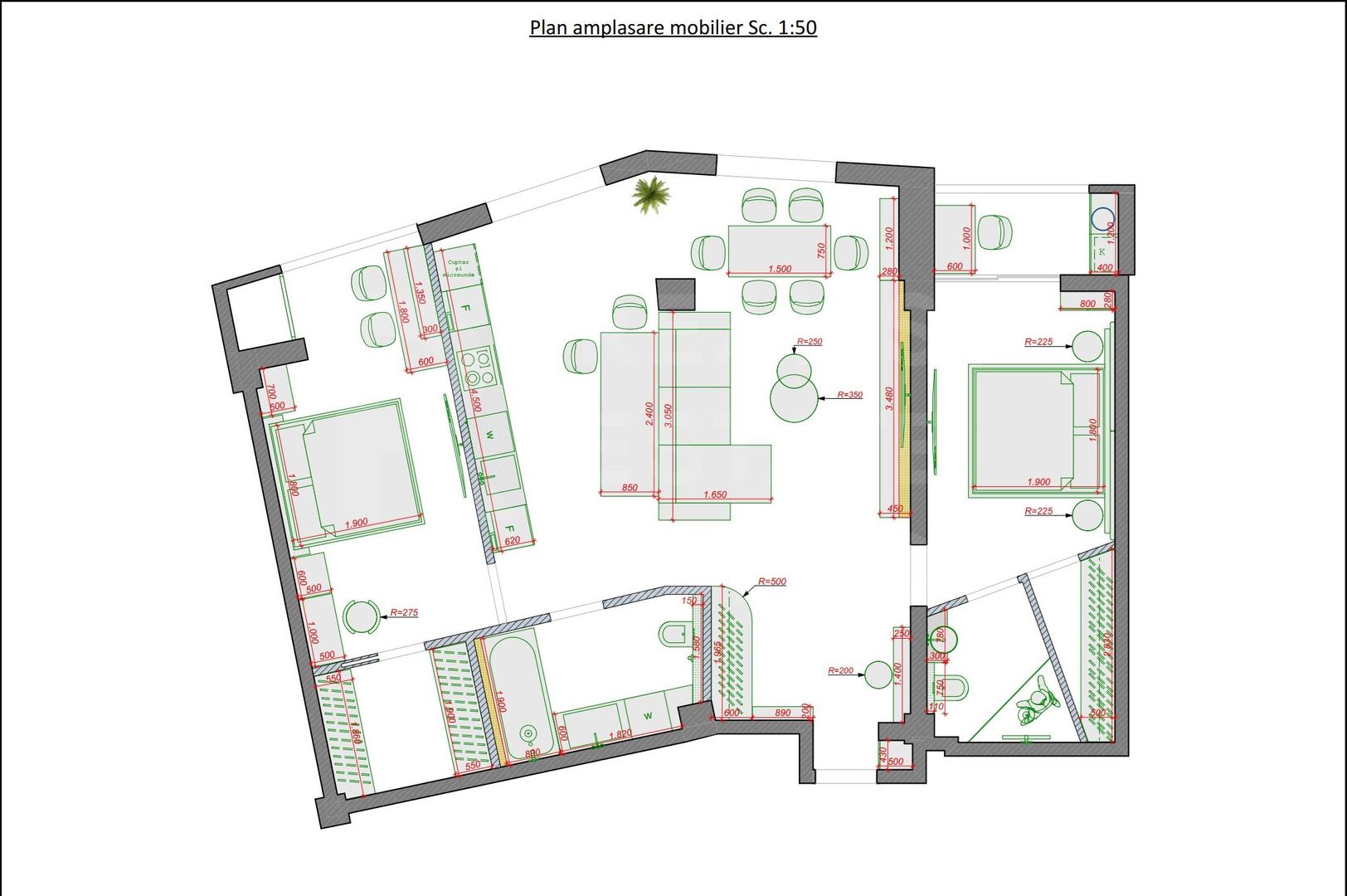 Vânzare, apartament, 3 camere, str. Bogdan Voievod, Râșcani - Poză 30