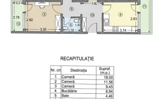De vânzare: apartament 3 camere mobilat-utilat Militari-piata Gorjului - Poză 14