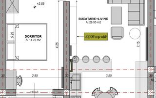 Apartament cu 2 camere, finisat la cheie, terasă 18.46 - întabulat - Poză 7