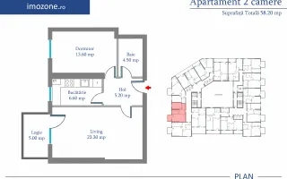 Militari, 2 Camere,58.2 mp, dec, centrala proprie, finalizat, mutare imediata - Poză 15