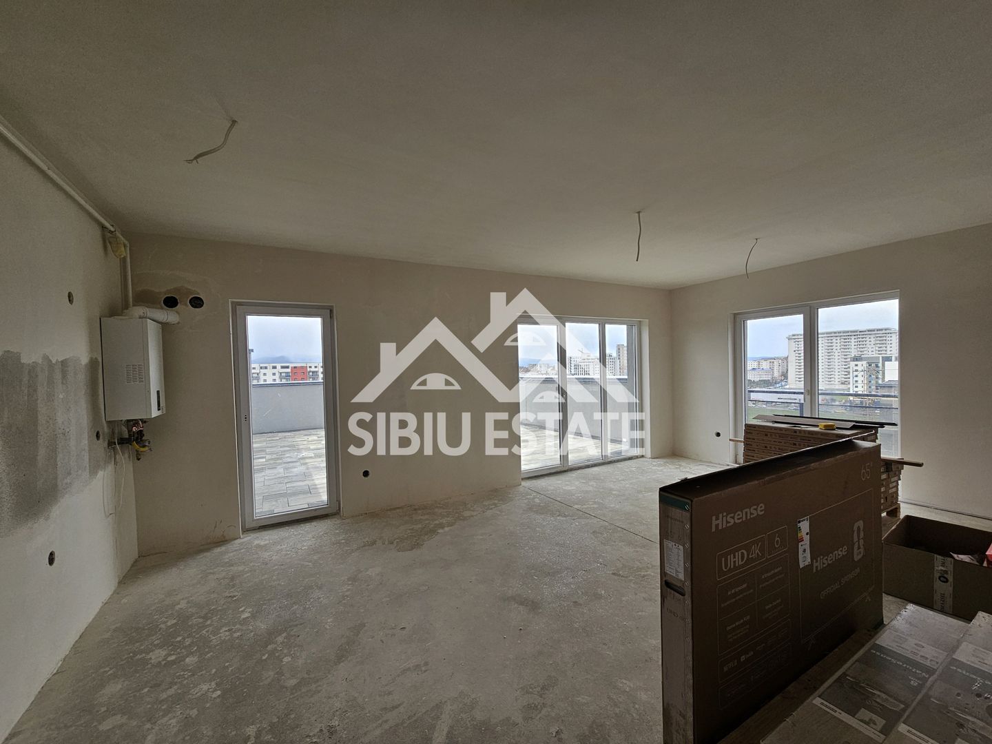 Penthouse Sibiu terasa mare vedere panoramica - Poză 5
