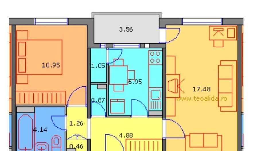 De vanzare Apartament 2 camere Crangasi - Poză 2