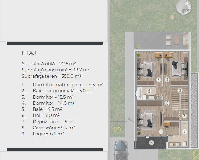 VILA INDIVIDUALA PREMIUM | TUNARI - Schiță 22