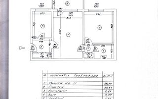 Apartament 2 camere Bd. Basarabia, etaj 5, mobilat și utilat complet - Schiță 18