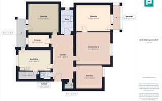 Apartament unic cu 4 camere în Centrul Aradului - Poză 3