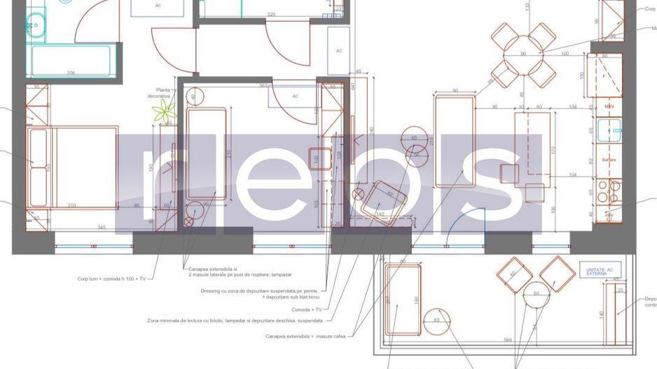 INCHIRIERE 3 CAMERE PREMIUM FLREASCA 105MP | FINISAT MODERN  | PARCARE - Poză 12