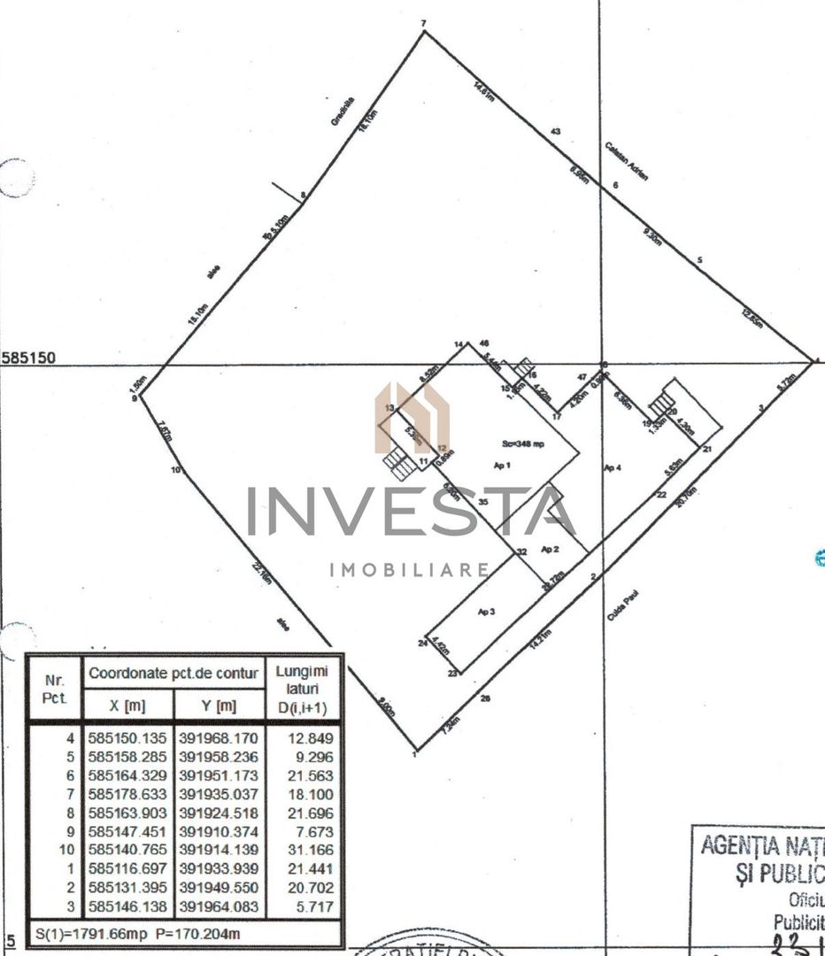 Teren pretabil pentru clinica medicala! Zona strazii Louis Pasteor! - Schiță 1