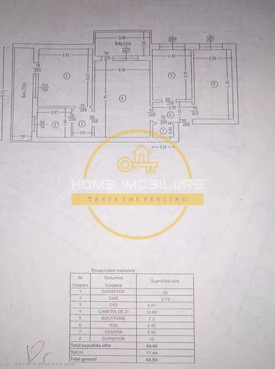 Apartament cu 3 camere- Etajul 2 / 66mp / zona Podu Ros - Poză 8