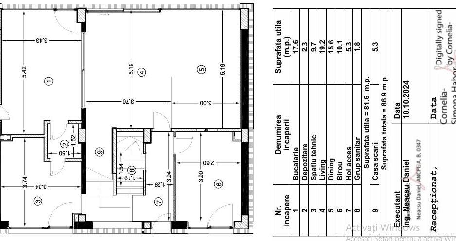 6cam/4dorm,5bai,95mp ampr,425mp teren,garaj,2parc/Voluntari-jud.IF - Poză 6