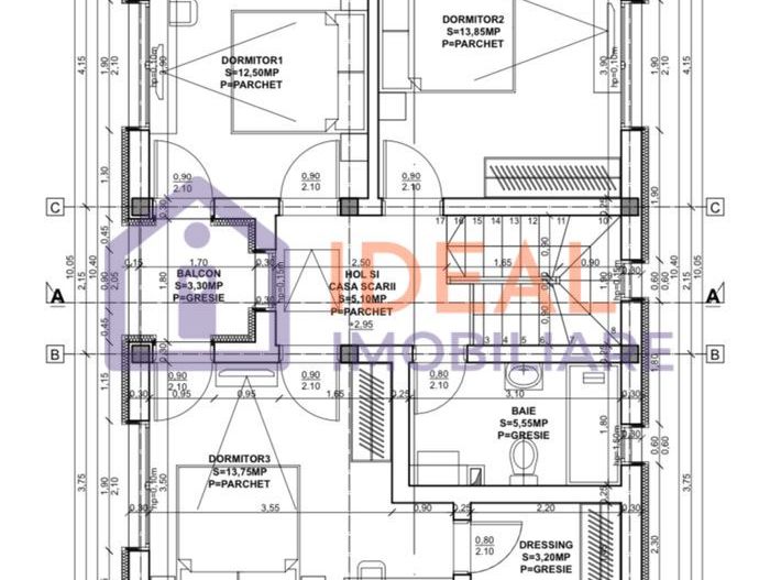 Casă modernă cu 4 camere și 300 mp de curte, in Sura Mica - Schiță 10