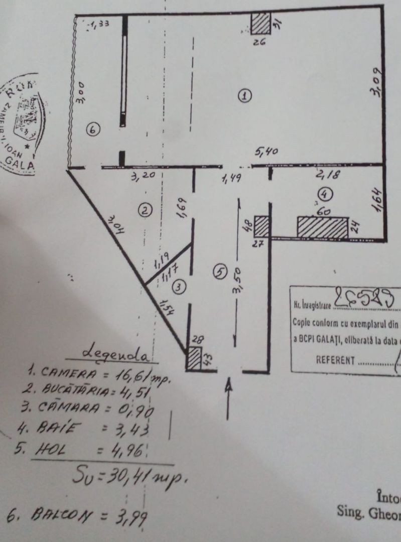 Apartament 1 camera Faleză (vizavi de Palatul Navigației)-etajul2 - Poză 8