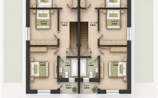Duplex modern de vanzare, 4 camere - Gloriei Village, Bragadiru - Poză 8