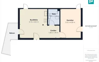 Apartament cu 1 dormitor în zona Cetății, bloc nou - Poză 14