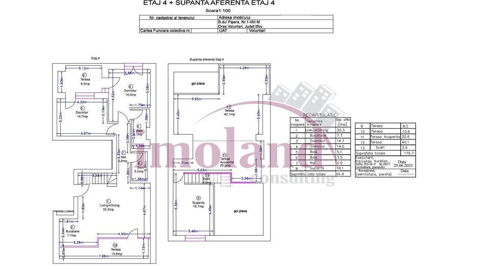 Penthouse duplex - vanzare - Avalon Estate-Pipera - Schiță 11