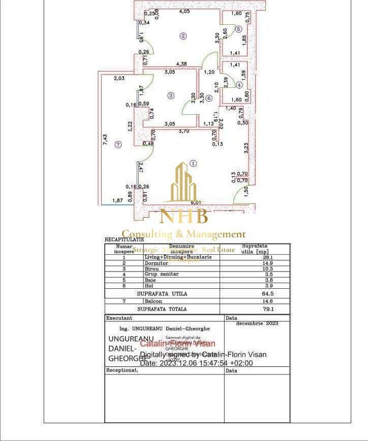Apartament de vanzare 3 camere-Cortina126 -Pipera-PARCARE - Poză 8