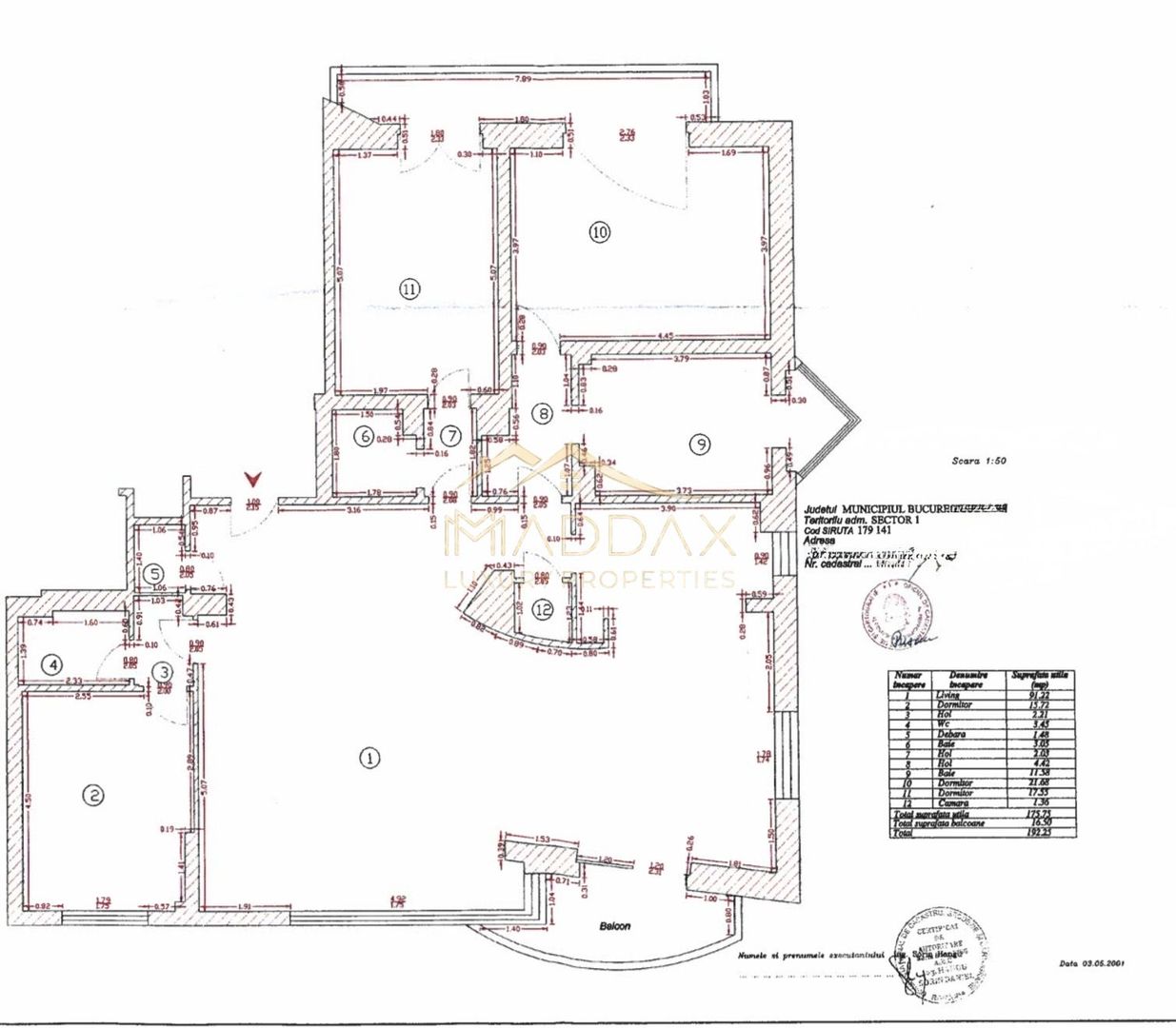Apartament cu 4 camere *192mp* // Primaverii - Schiță 13