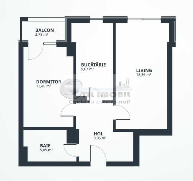 Apartament cu 2 camere , 59 mp, in Tatarasi ! 0% comision ! - Poză 5