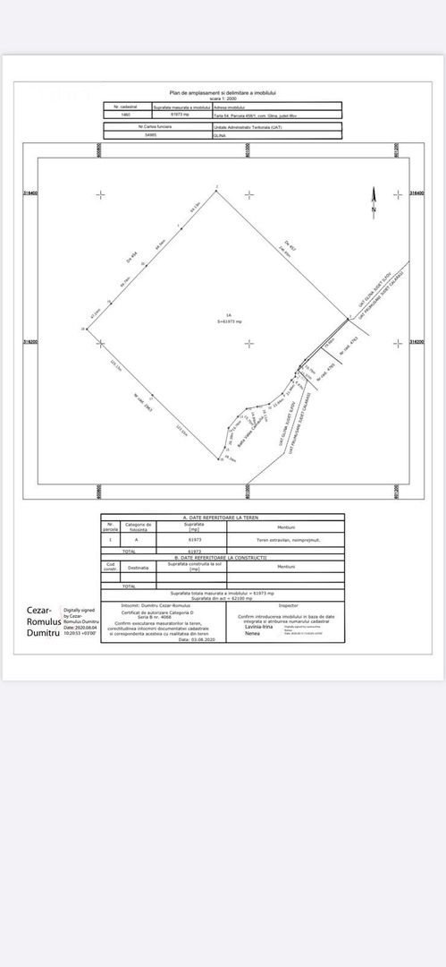 Teren intravilan in comuna Glina - Schiță 10