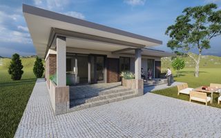 Casa un nivel cu mansarda, teren 500mp NOU - Poză 5