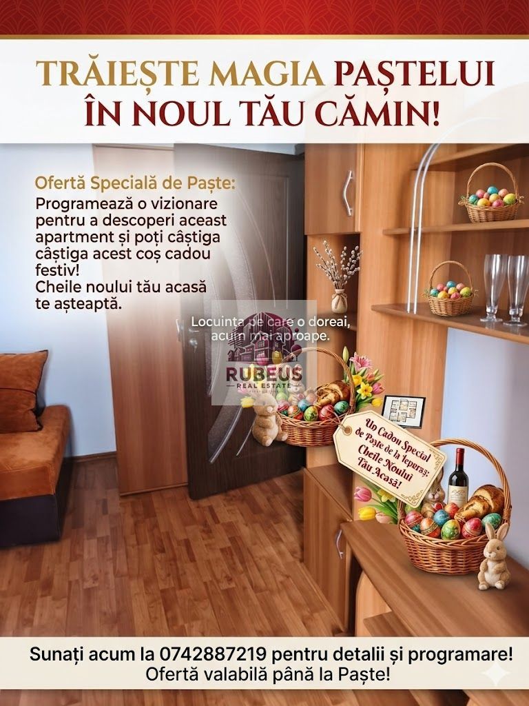 Garsonieră eficientă cu balcon, gata de locuit, Veteranilor - Poză 1