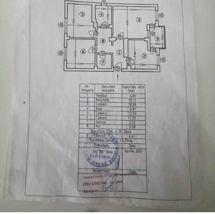 Apartament 3 camere decomandat Popesti Leordeni - Poză 9