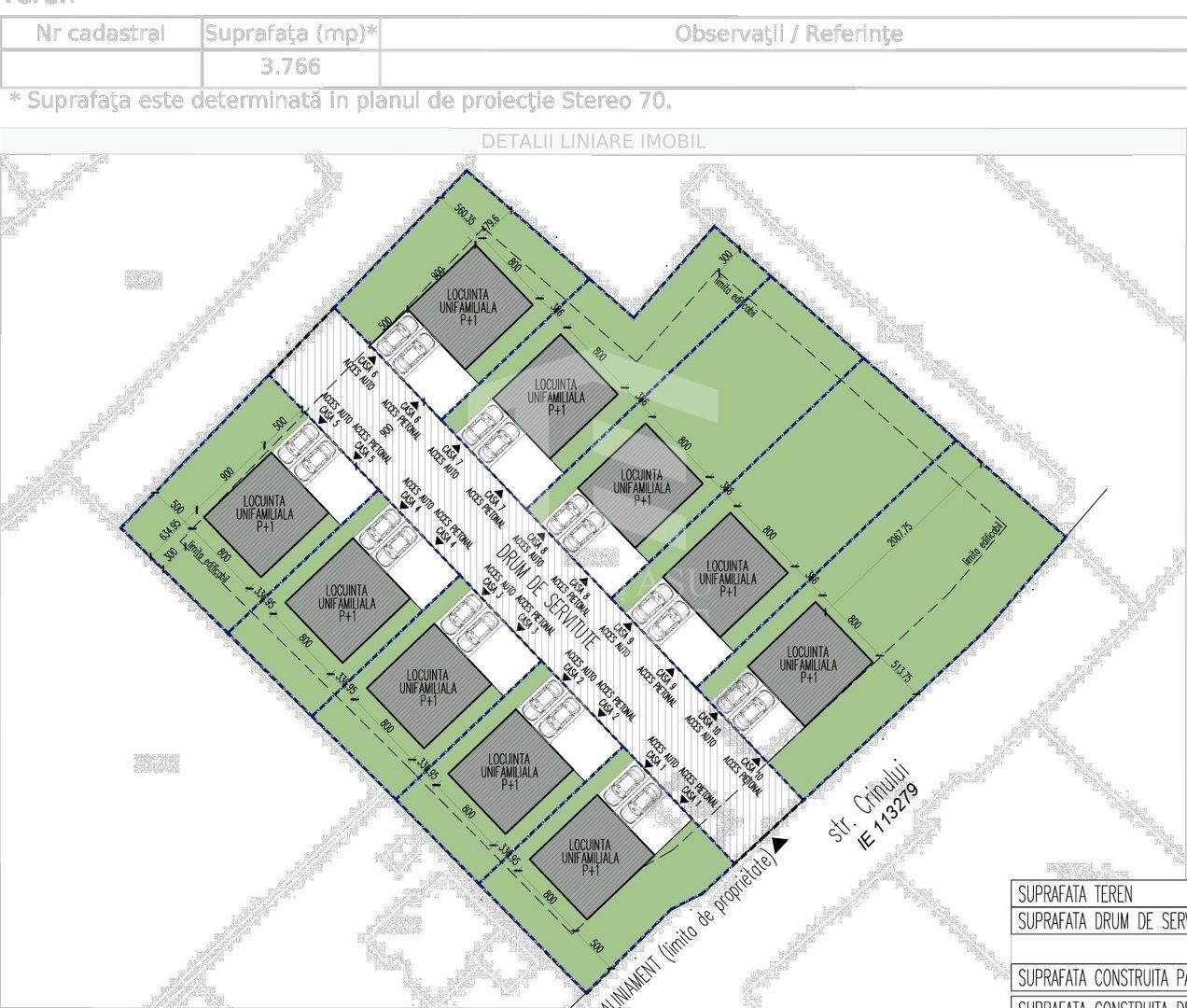 Bragadiru dubla deschidere Str. Crinului URBANISM CONSTRUIRE 10 CASE - Poză 1