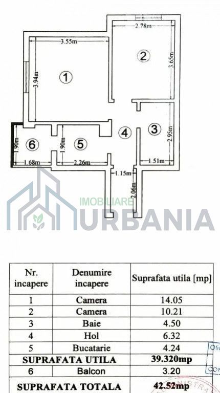 Închiriere apartament 2 camere decomandat, etaj 10/10, central, Iași - Poză 15