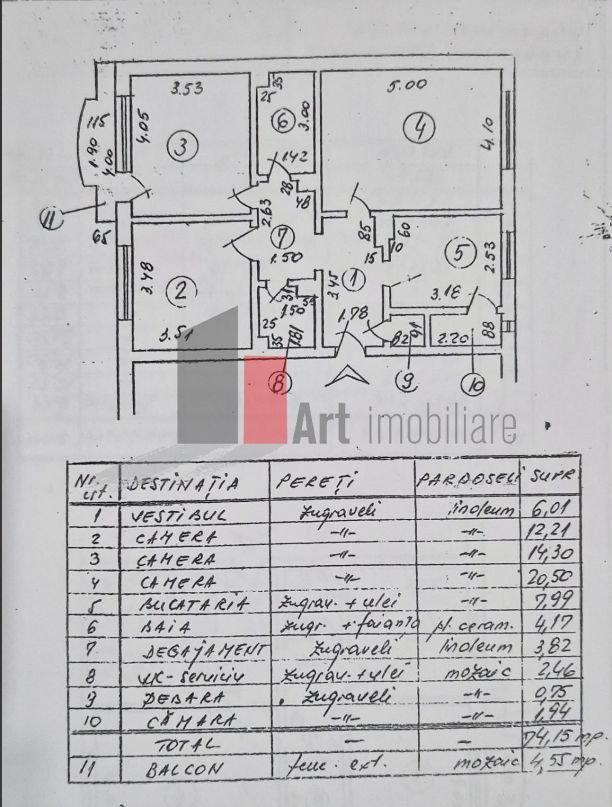 Apartament 3camere 13 septembrie - Poză 8