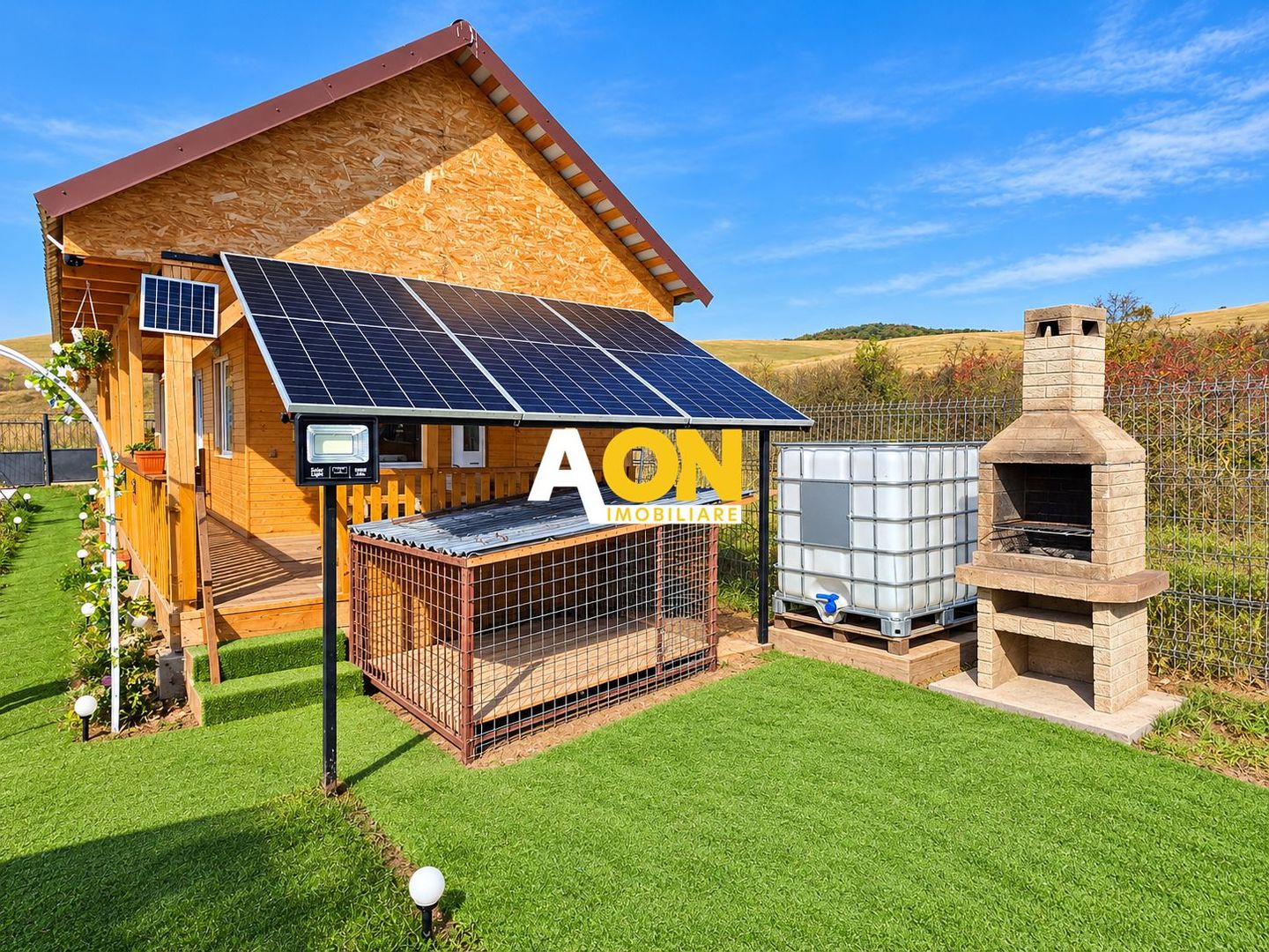 Cabană din lemn, 2 camere, panouri solare, teren 500 mp, Bărăbanț - Poză 8