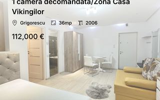 1 cameră decomandată/Zona Casa Vikingilor - Poză 1