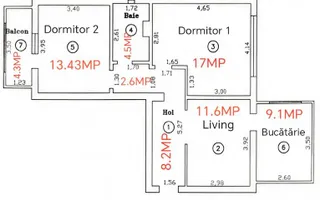 Apartament 3 camere | Zona Steaua - Poză 11